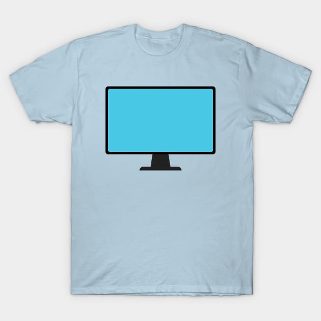 Monitor icon in flat style. T-Shirt by AraDesign